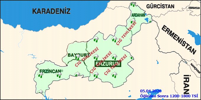 Bayburt'ta Hava Durumu: Yağmur ve Karla Karışık Yağmur Bekleniyor - Görsel 3