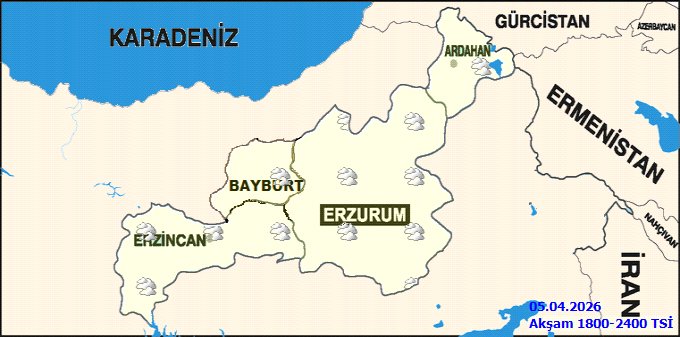 Bayburt'ta Hava Durumu: Yağmur ve Karla Karışık Yağmur Bekleniyor - Görsel 4
