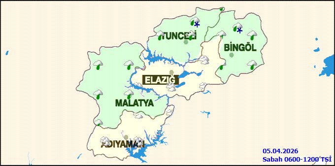 Elazığ'da Parçalı Bulutlu Hava ve Aralıklı Yağış Bekleniyor - Görsel 4