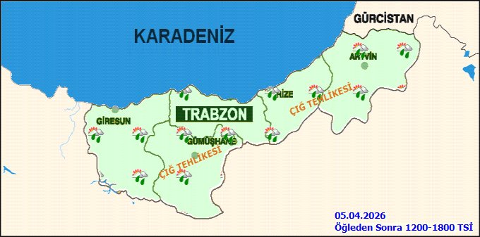 Rize'de 5 Günlük Hava Tahmini: Sağanak Yağış ve Çığ Tehlikesi Uyarısı - Görsel 3