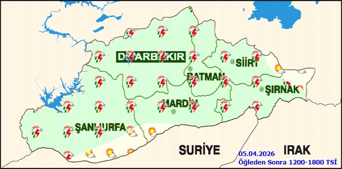 Şırnak'ta 5 Nisan Hava Durumu: Parçalı Bulutlu Başlangıç, Akşama Sağanak Yağış Bekleniyor - Görsel 4
