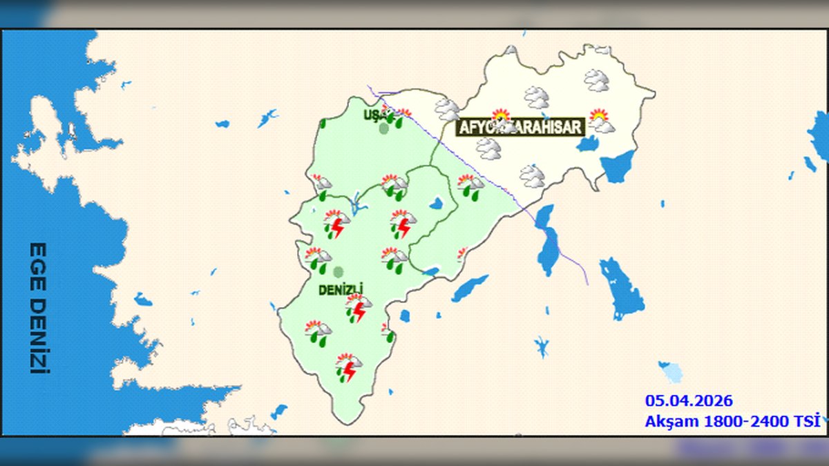 Uşak ve İlçeleri İçin 5 Günlük Hava Durumu Tahmini: Sağanak Yağış Bekleniyor