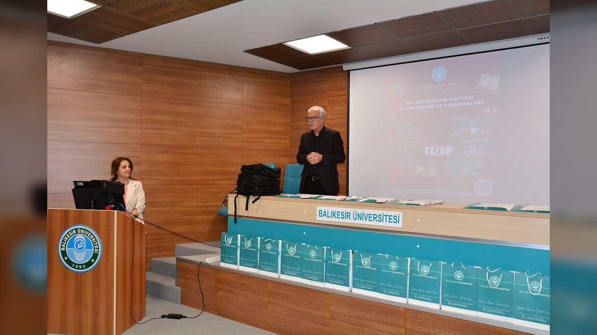 Balıkesir Üniversitesi'nde "İyileştiren Kütüphane" Temalı 62. Kütüphane Haftası Ödül Töreniyle Sona Erdi