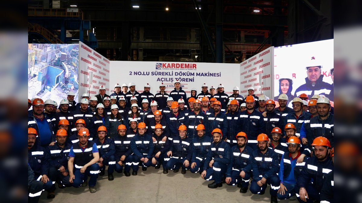 KARDEMİR'in Yeni Sürekli Döküm Tesisi Törenle Açıldı: Üretim Kapasitesi Artıyor