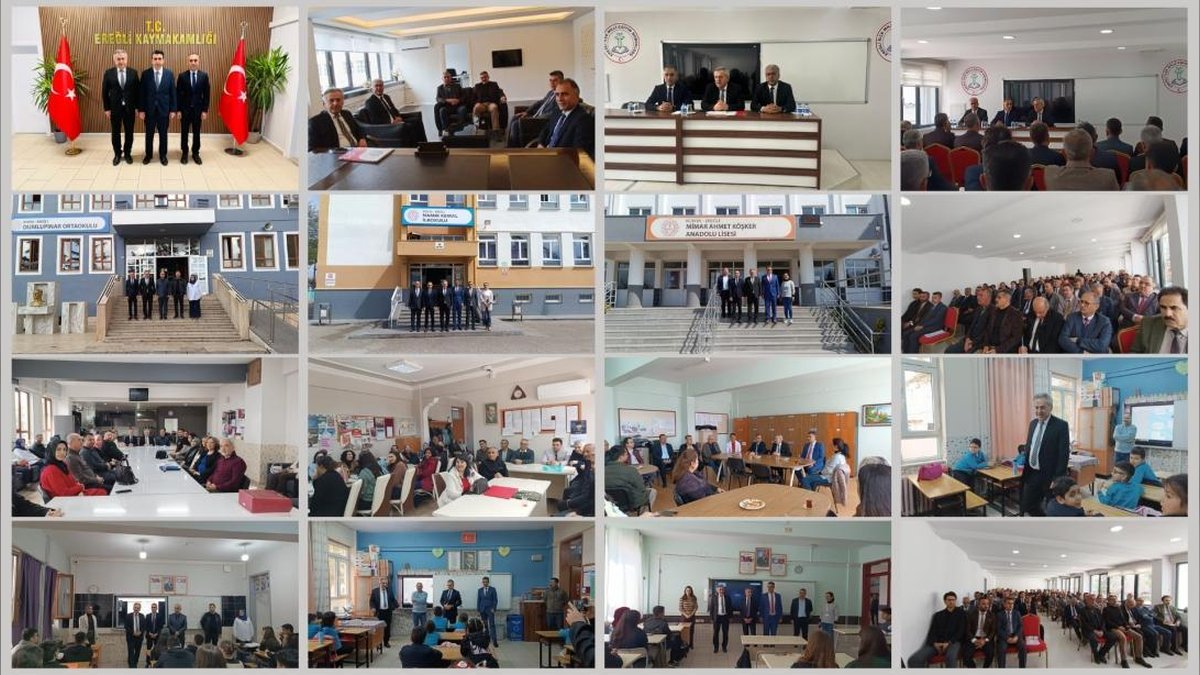 Konya İl Milli Eğitim Müdürü Murat Yiğit, Ereğli'de Eğitim Yatırımlarını Değerlendirdi