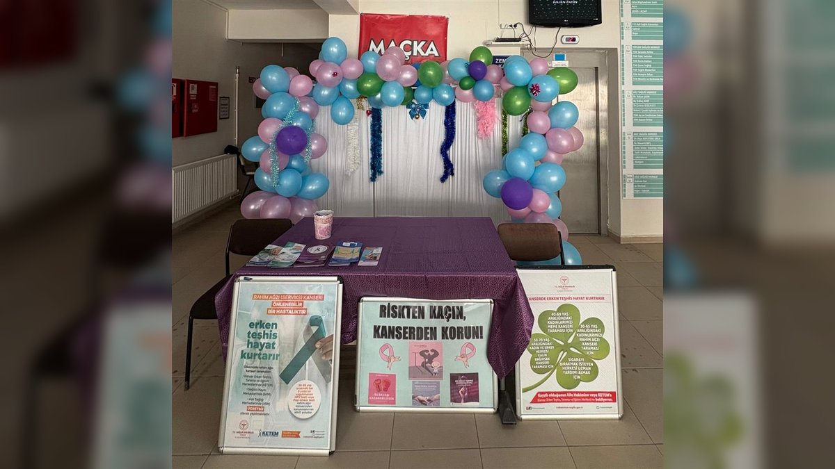 Maçka'da Ulusal Kanser Haftası Etkinlikleri Başladı: Farkındalık ve Erken Teşhis Vurgusu