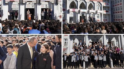 Ümraniye'de 'Bayrağın Gölgesinde Birlikteyiz' Projesiyle Öğrencilerle Buluşuldu