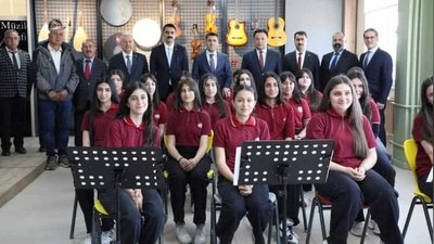 Vali Ayğöl, Pertek Mustafa Kemal Çok Programlı Anadolu Lisesi Müzik Sınıfı Açılışını Gerçekleştirdi
