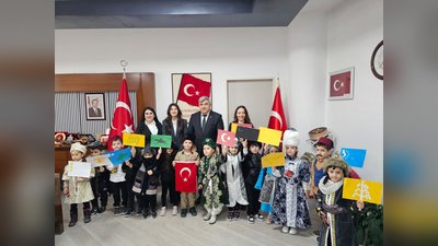 Afyonkarahisar'da Anaokulu Öğrencilerinden Tarihi Canlandırma