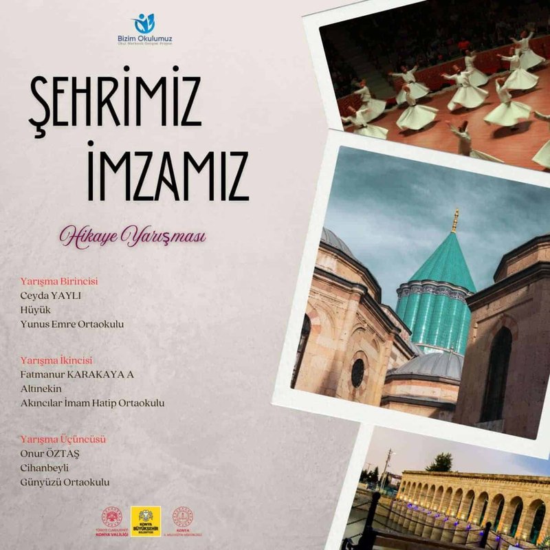 Konya İl Milli Eğitim Müdürlüğü'nden "Şehrimiz İmzamız" Projesi Yarışma Sonuçları Açıklandı - Görsel 3