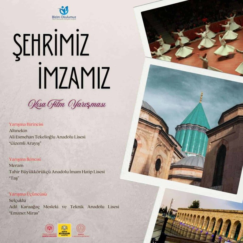 Konya İl Milli Eğitim Müdürlüğü'nden "Şehrimiz İmzamız" Projesi Yarışma Sonuçları Açıklandı - Görsel 4