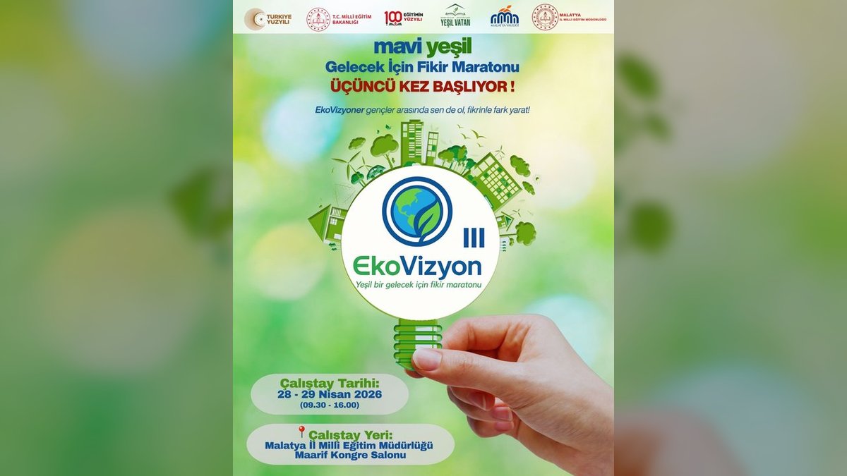 Malatya'da Gençler EkoVizyon-III ile Yeşil Geleceğe Fikir Üretiyor