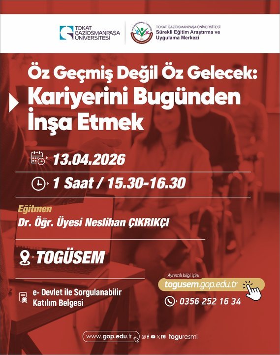 Tokat Gaziosmanpaşa Üniversitesi'nden Nisan Ayı Eğitim Maratonu - Görsel 2