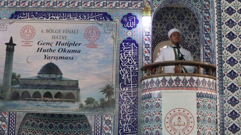 Genç Hatipler Hutbe Okuma Yarışması'nın 6. Bölge Finali Hatay'da Yapıldı - Görsel 2