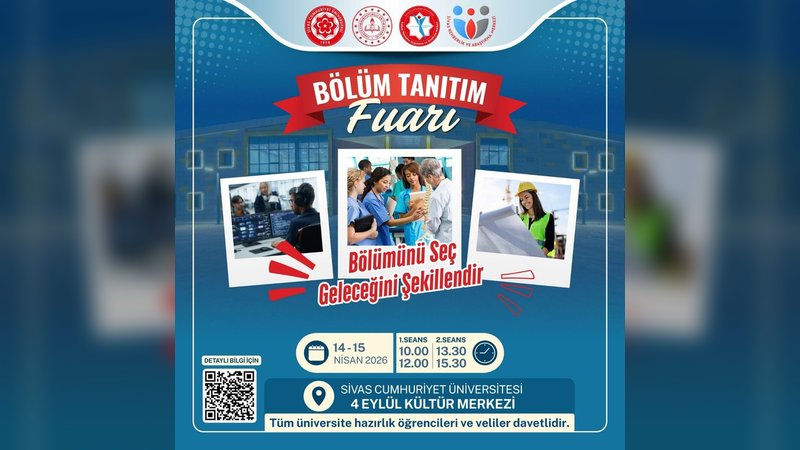 Sivas Cumhuriyet Üniversitesi CÜKAF’26 ile Öğrencileri Üniversite ve Meslek Dünyasıyla Buluşturuyor