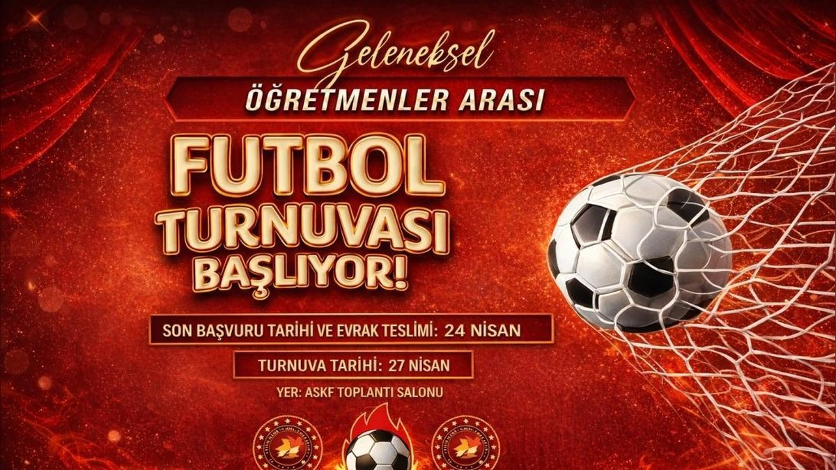 Ağrı'da Öğretmenler Arası Futbol Turnuvası Başlıyor