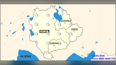 Aksaray'da 12 Nisan Hava Durumu: Yağmur ve Karla Karışık Yağış Bekleniyor, Zirai Don Uyarısı Var