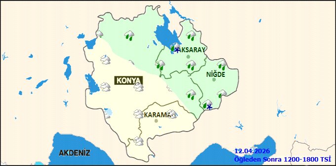 Aksaray'da 12 Nisan Hava Durumu: Yağmur ve Karla Karışık Yağış Bekleniyor, Zirai Don Uyarısı Var - Görsel 4