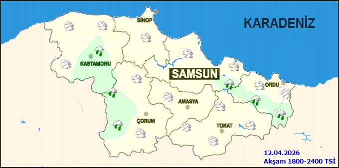 Amasya'da Hava Durumu: Parçalı Bulutlu, Hafif Yağmurlu ve Zirai Don Riski - Görsel 3