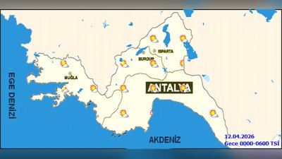Antalya'da 12 Nisan Pazar Günü Hava Durumu: Parçalı Az Bulutlu ve Sıcaklık Artışı Bekleniyor