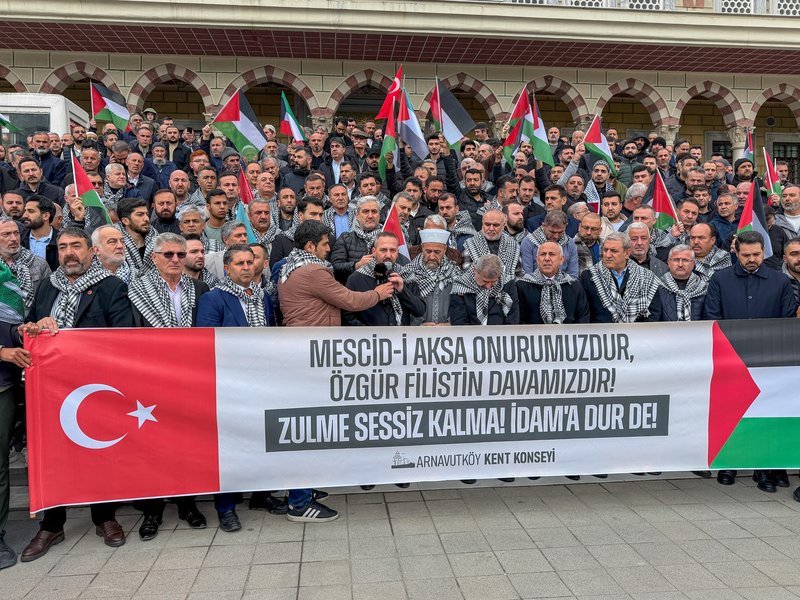 Arnavutköy Kaymakamlığı'ndan Filistin'e Destek Basın Açıklaması - Görsel 2
