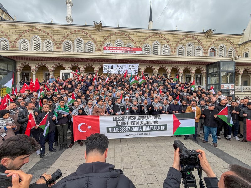 Arnavutköy Kaymakamlığı'ndan Filistin'e Destek Basın Açıklaması - Görsel 3