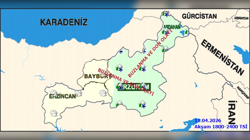 Erzincan'da Kuvvetli Kar Yağışı ve Buzlanma Tehlikesi: 5 Günlük Hava Tahmini