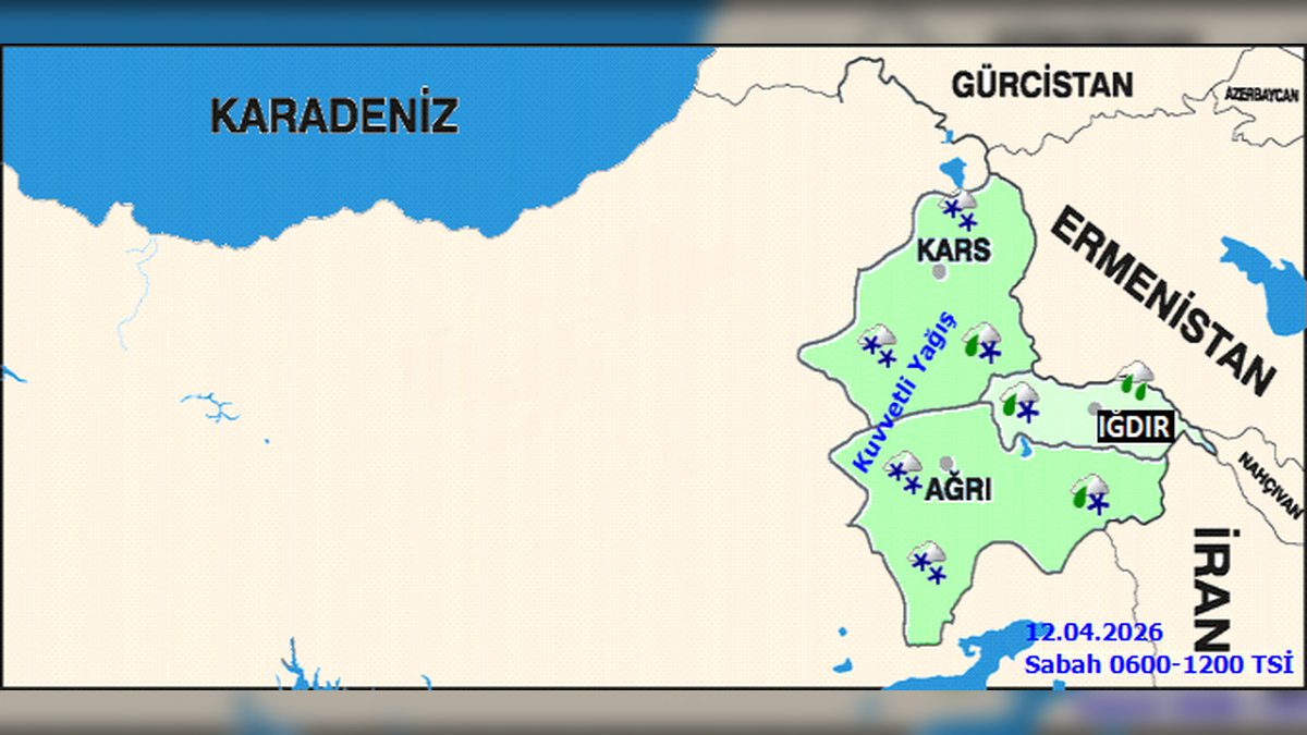 Iğdır'da Kuvvetli Yağış ve Çığ Tehlikesi Uyarısı: Hava Durumu Detayları