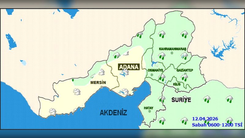 Kahramanmaraş'ta 5 Günlük Hava Durumu: Parçalı Bulutlu ve Yağışlı