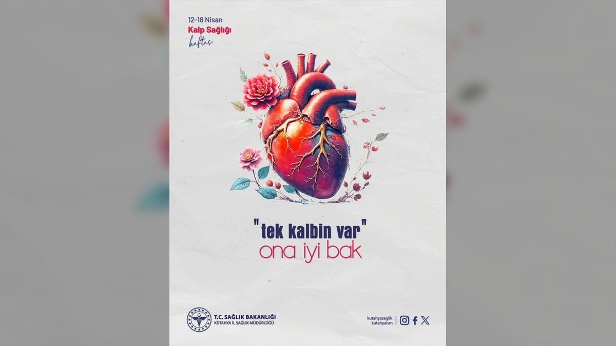 Kütahya İl Sağlık Müdürlüğü'nden Kalp Sağlığı Haftası Mesajı: Önleyici Tedbirler Vurgulandı