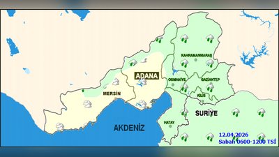 Mersin'de 12 Nisan Hava Durumu: Çok Bulutlu ve Sağanak Yağış Bekleniyor