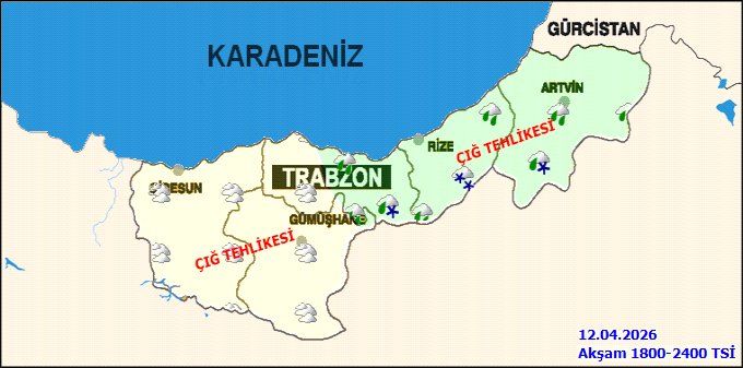 MGM Trabzon Hava Durumu: 12 Nisan 2026 Tahmini ve Önemli Uyarılar - Görsel 2