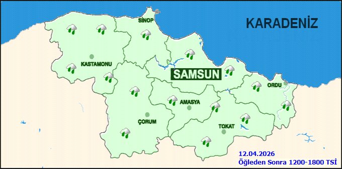 Ordu'da Sağanak Yağış ve Don Uyarısı: 7-12 Derece Arası Sıcaklıklar Bekleniyor - Görsel 2