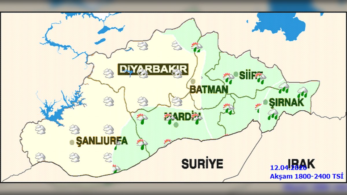 Şanlıurfa'da 12 Nisan Cumartesi Günü Hava Durumu: Kuvvetli Yağış ve Sel Uyarısı