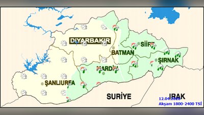 Şırnak'ta Kuvvetli Yağış ve Fırtına Uyarısı: 12 Nisan Cumartesi ve Pazar Günleri Dikkat!