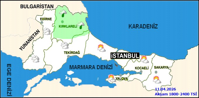 Yalova'da 12 Nisan Hava Durumu: Parçalı Bulutlu, Sıcaklık 6-16°C, Zirai Don Riski Uyarısı - Görsel 2