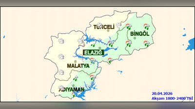Adıyaman'da Kuvvetli Yağış ve Gök Gürültülü Sağanak Bekleniyor