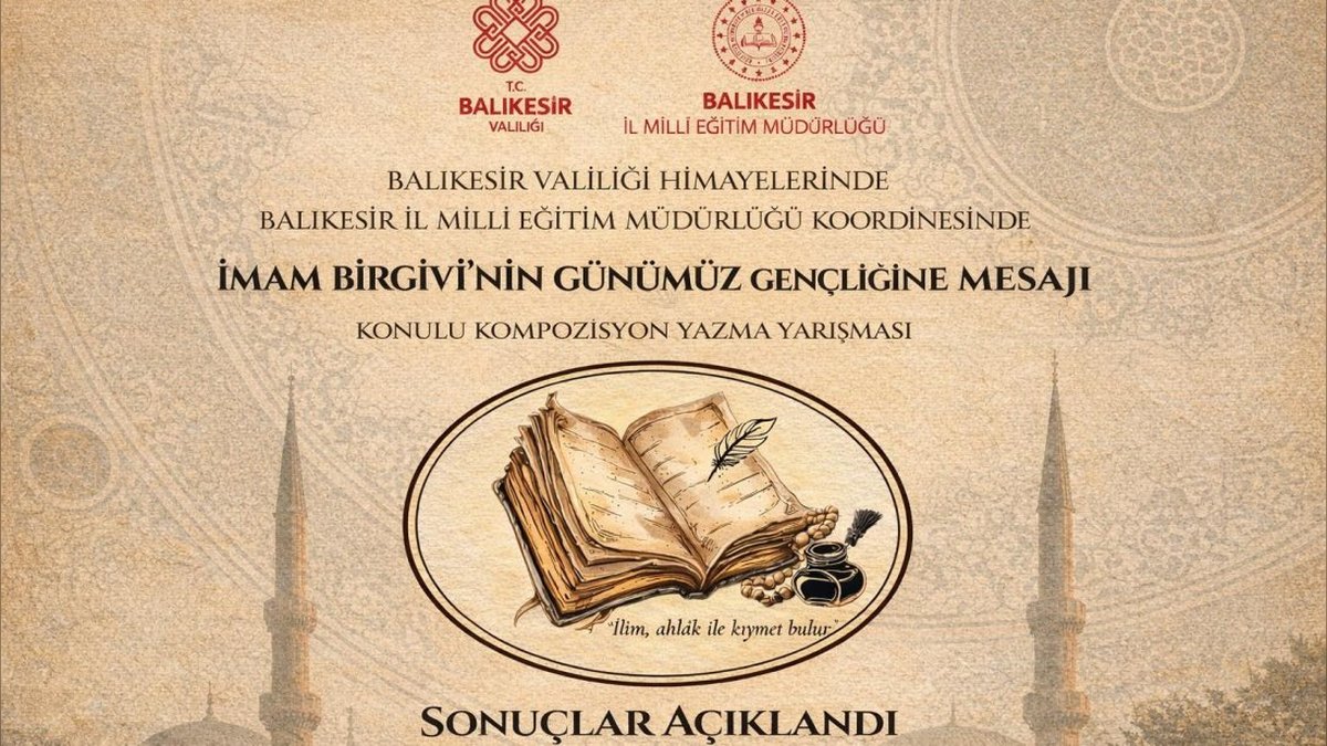 Balıkesir'de İmam Birgivi'nin Mirası Gençlerin Kaleminde Hayat Buldu