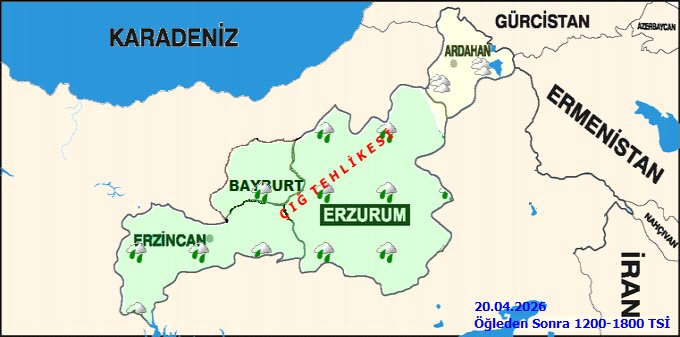 Bayburt'ta Karla Karışık Yağmur Bekleniyor: Çığ Tehlikesine Dikkat! - Görsel 3