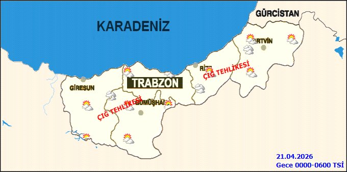 Gümüşhane'de Hava Durumu: Karla Karışık Yağmur ve Çığ Tehlikesi Uyarısı - Görsel 3