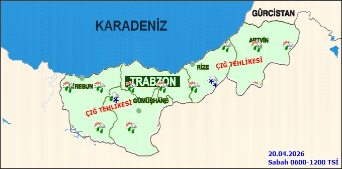 Gümüşhane'de Hava Durumu: Karla Karışık Yağmur ve Çığ Tehlikesi Uyarısı - Görsel 4