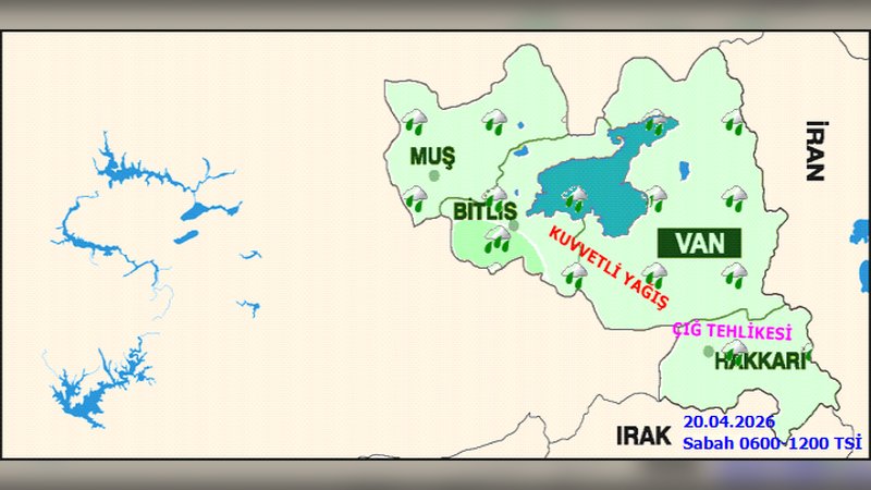 Hakkari'de Kuvvetli Yağış ve Çığ Tehlikesi: 5 Günlük Hava Durumu Tahmini
