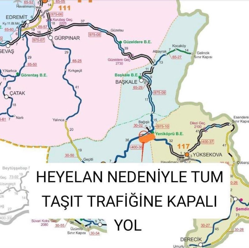 Hakkari-Van Yolu Heyelan Nedeniyle Ulaşıma Kapatıldı - Görsel 3
