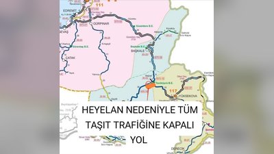 Hakkari-Van Yolu'nda Kuvvetli Yağış Nedeniyle Kapatma Kararı