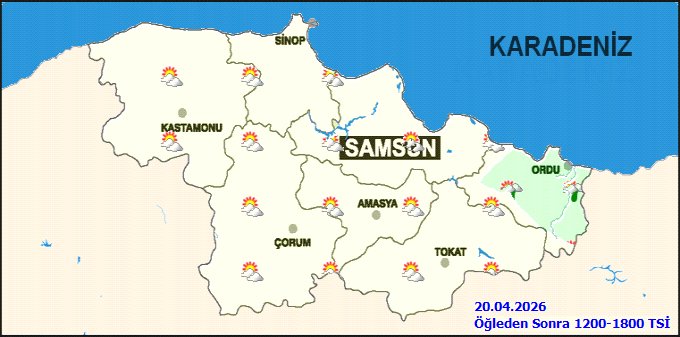 Ordu'da Hava Durumu: Parçalı Bulutlu ve Hafif Sağanak Yağışlı, Sıcaklıklar Mevsim Normallerinin Altında - Görsel 4