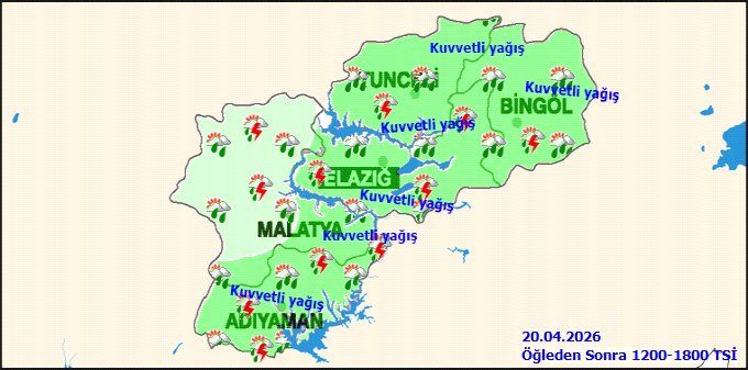 Tunceli'de Kuvvetli Yağış ve Çığ Tehlikesi Uyarısı - Görsel 3