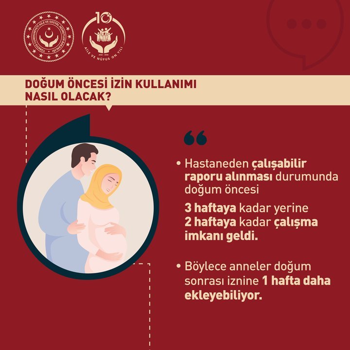 T.C. Aile ve Sosyal Hizmetler Bakanlığı'ndan Doğum İzni Düzenlemesi: Anneler ve Babalar İçin Yeni Haklar - Görsel 2