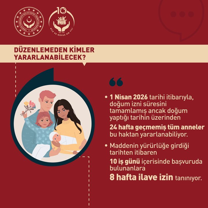 T.C. Aile ve Sosyal Hizmetler Bakanlığı'ndan Doğum İzni Düzenlemesi: Anneler ve Babalar İçin Yeni Haklar - Görsel 3