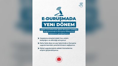 Adalet Bakanı: e-Duruşma Sistemi Genişliyor, Vatandaşın Adalete Erişimi Kolaylaşıyor
