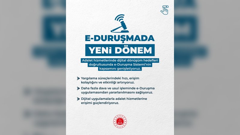Adalet Bakanı: e-Duruşma Sistemi Genişliyor, Vatandaşın Adalete Erişimi Kolaylaşıyor